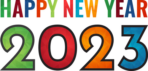 Sticker - 2023 happy new year. 2023 PNG Transparent Images. PNG. greeting card.