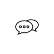 © OLIVEIA - Chat icon vector illustration. speech bubble sign and symbol. comment icon. message