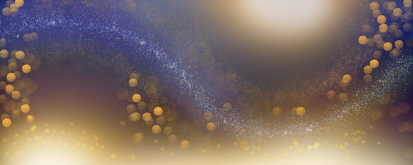 Wall Mural - Glowing bokeh festive background