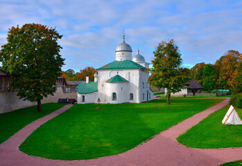 Wall Mural - The old Izborsk stone fortress