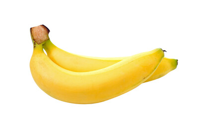 Canvas Print - Two bananas isolated on transparent png