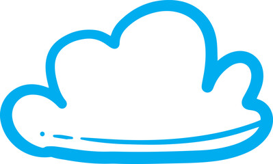 Poster - Cloud hand drawn icon design vector. 
