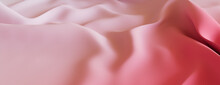 Pink Textile With Ripples And Folds. Colorful Smooth Surface Wallpaper.