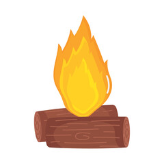 Canvas Print - bonfire icon image