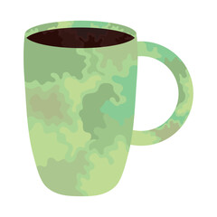 Poster - green coffee mug