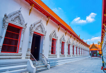 Wall Mural - Visit Ubosot building of Wat Mahathat temple, Bangkok, Thailand