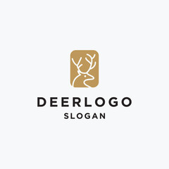 Wall Mural - deer logo design inspiration. deer icon. deer head