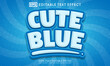 © anggi wibisono - Cute blue editable text effect