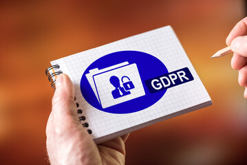 Sticker - Gdpr concept on a notepad