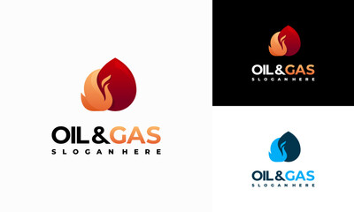 Oil and Gas logo designs concept vector,Mining Industry logo designs symbol