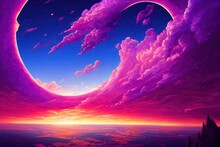  Falling Into A New World, Purple Sky