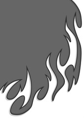 Poster - simple background with flame pattern and with some copy space area