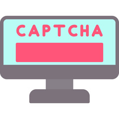 Canvas Print - Captcha Icon