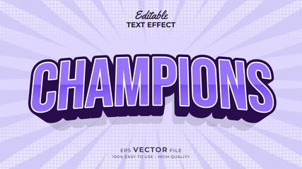 Fototapete - Editable text style effect - sports text effects style illustration