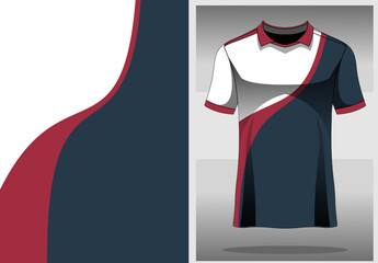 Poster - Textured sport jersey template design