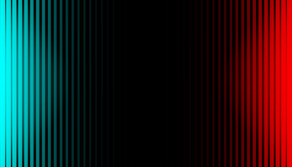 Poster - Abstract line light futuristic design. Modern red and blue radial striped background for retro and graphic effects. Monochrome stripe texture. Vector, 2023
