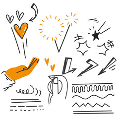 Wall Mural - hand drawn doodle element illustration