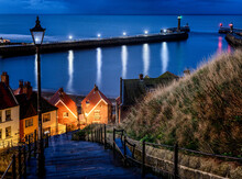 '199 Steps' In Whitby At Night