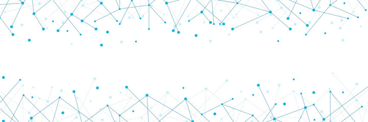 Poster - Abstract network technology geometric dots. Network clipart. Connecting dots and lines. Global network connection. Digital technology with plexus background. Vector illustration