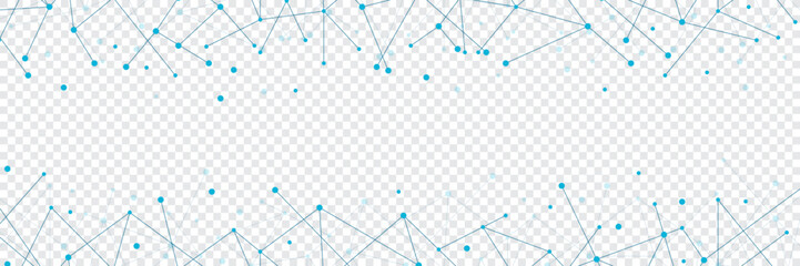 Poster - Abstract network technology geometric dots. Network clipart. Connecting dots and lines. Global network connection. Digital technology with plexus background. Vector illustration