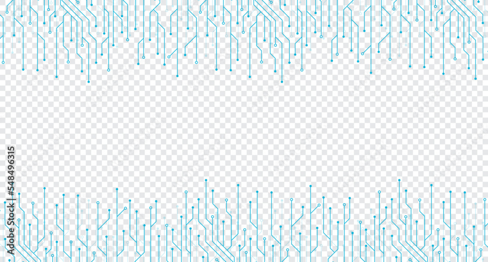 Vektor Circuit board electronics digital technology banner. Abstract ...