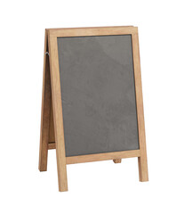 sidewalk chalkboard isolated on white background. clipping path included.