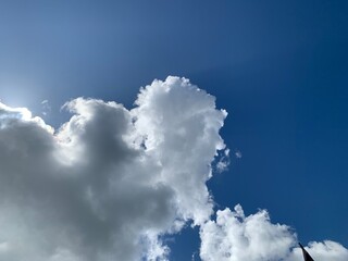 Wall Mural - Blue sky and white clouds.. Nature is very beautiful.