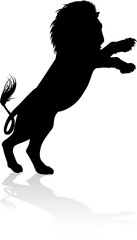 Poster - Lion Animal Silhouette