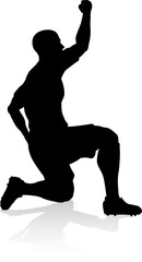 Soccer Football Player Silhouette