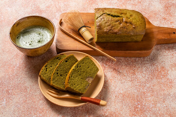 Sticker - 抹茶ケーキ　apanese style cake using matcha 