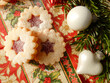 Leinwandbild Motiv Die Weihnachtsbäckerei, Linzer Augen, Linzer Sterne,
Tradition Gebäck zur Weihnachtszeit
