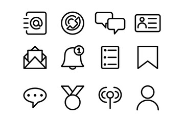 Poster - Set of basic web and applications icon design. Sign for design interfaces