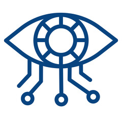 Poster - Eye icon design for Artificial intelligence technology theme
