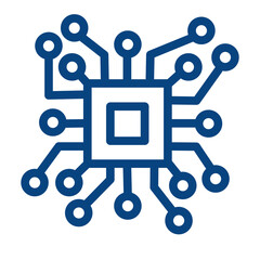 Aufkleber - Processor icon design for Artificial intelligence technology theme