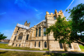 Wall Mural - Facade of Canterbury Cathedral, Kent, England, as Seen from the South East