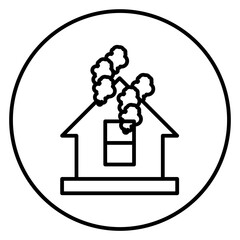  house fire icon