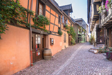 Half-timbered Houses In Riquewihr, Alsace, France