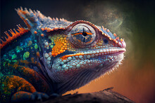 Iguana Lizard Digital Art High Quality Art