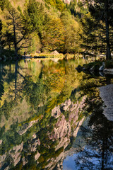 fresh alpine river in mello's and masino's valley, lombardy northern italy alps