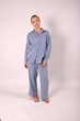 © Шамиль Алиев - Young girl in a homemade suit in the studio on a white background