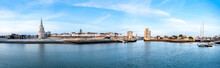 Panoramic View Of The Old Harbor Of La Rochelle With Its Three Famous Towers