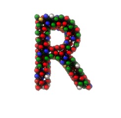 Fototapete - Holiday Ornament Font - Letter R