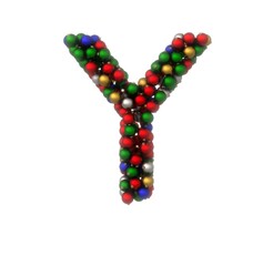 Fototapete - Holiday Ornament Font - Letter Y