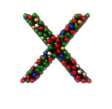 Holiday Ornament Font - Letter X