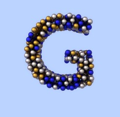 Fototapete - Holiday Ornament Font - Letter G
