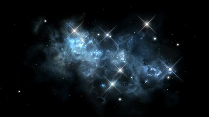 Wall Mural - looped cosmic nebula rotation