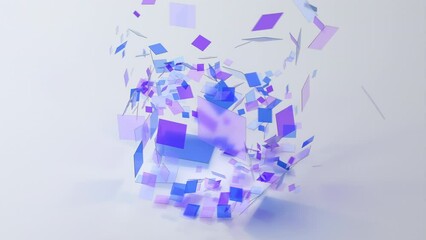 Poster - Geometric 3d animation
