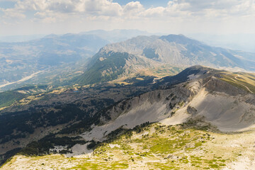 Wall Mural - Mount Tomorr is situated within the Tomorr National Park with Shrine (tyrbe) of Abbas ibn Ali on the top in Summer, Albania