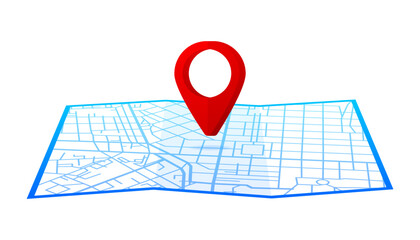 Poster - Map GPS navigation. Search map navigation. Gps tracking concept. Vector illustration.