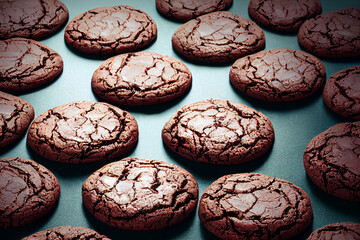 Wall Mural - organic chocolate cereal cookies